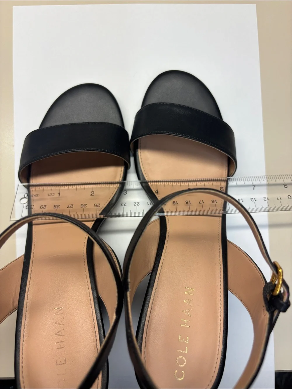 Cole Haan Josie wedge leather sandal